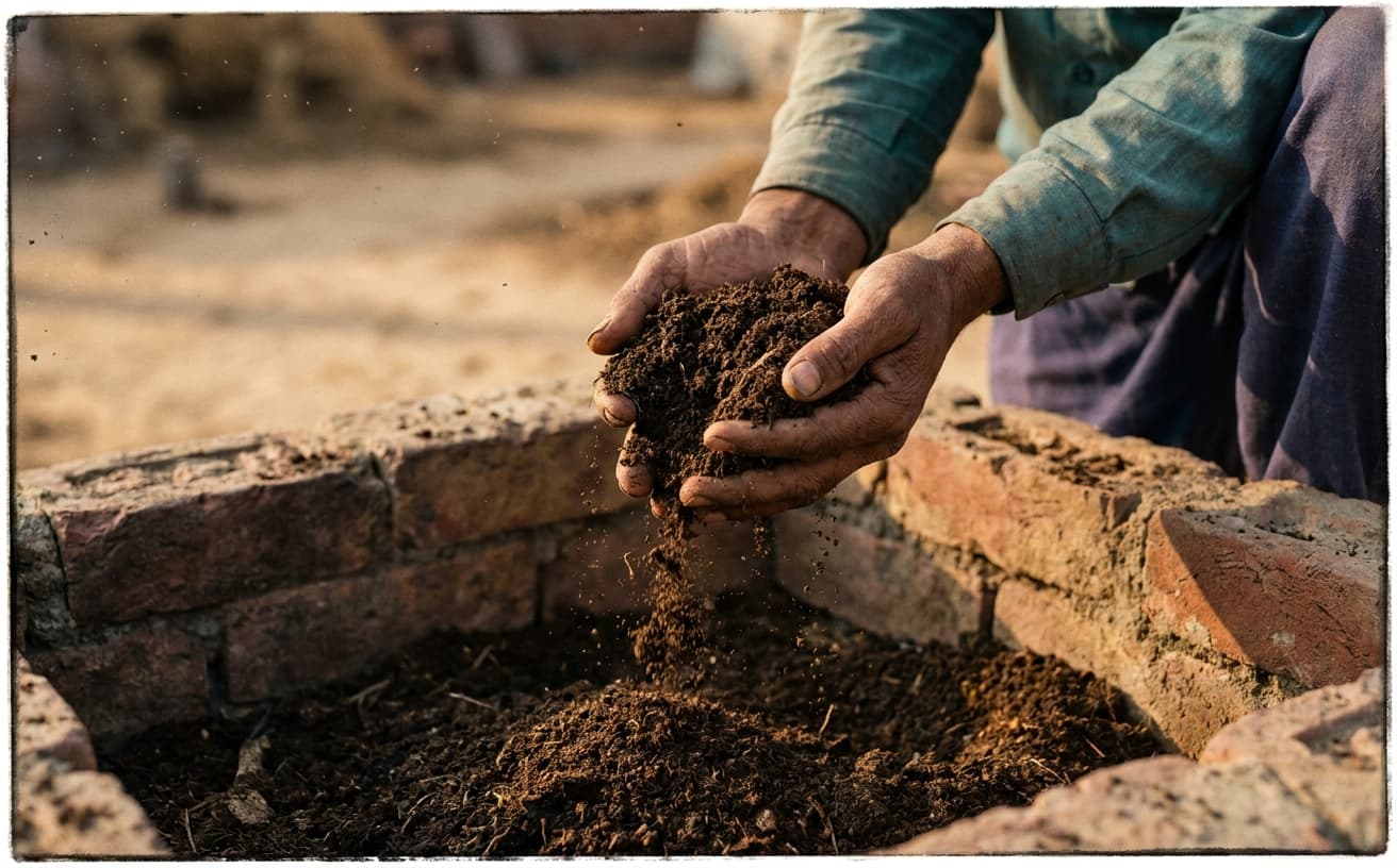 Vermicompost · drip irrigation